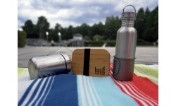Indai Origin Outdoors: Pietų dėžutė Origin Outdoors Bamboo, 0.8L, nerūdijančio plieno