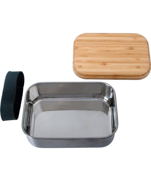 Priešpiečių dėžutė Origin Outdoors Bamboo, 0,8 l, nerūdijantis plienas