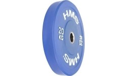 50 mm - Plieniniai svoriai padengti guma HMS: CBR OLIMPINĖ PLOKŠTELĖ - BAMPERIS HMS