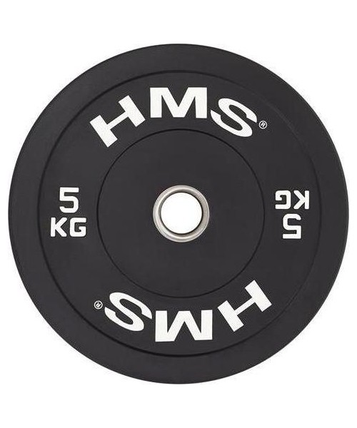 50 mm - Plieniniai svoriai padengti guma HMS: BBR OLIMPINĖ PLOKŠTELĖ - BAMPERIS HMS
