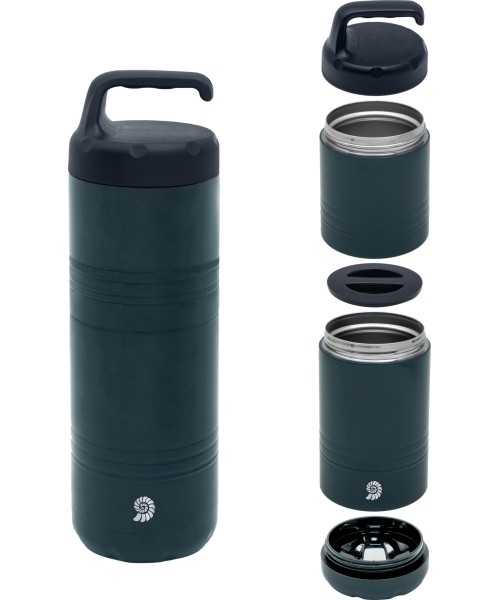 Food Flask Origin Outdoors Soft-Touch, 0.4L+0.28L, Blue