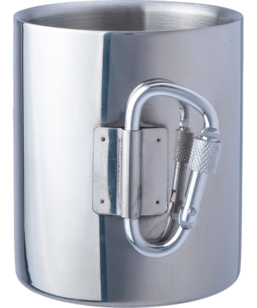 Foldable Stainless Steel Cup BasicNature Space Safer Thermo, 0.34L