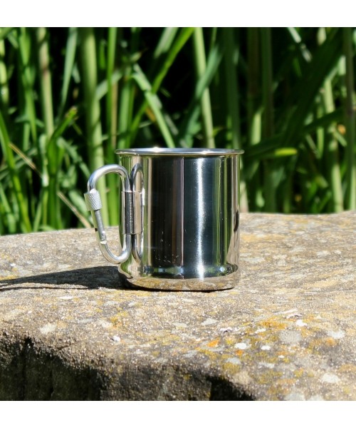 Foldable Stainless Steel Cup BasicNature Space Safer Thermo, 0.34L