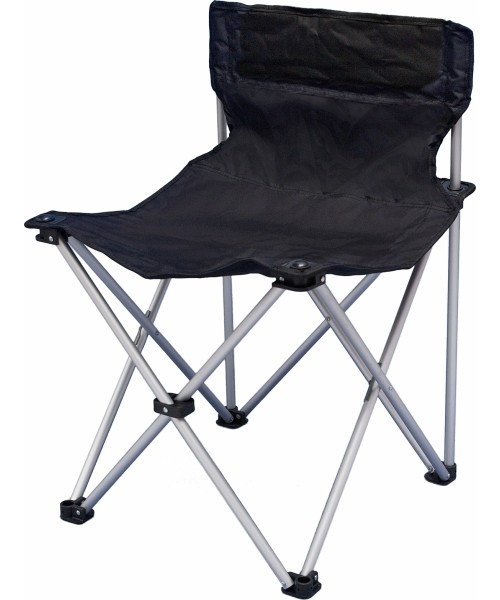 Turistinės kėdės BasicNature: Sulankstoma kėdė BasicNature Travelchair Standard, juoda