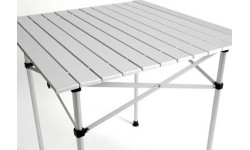 Sudedamas stalas BasicNature Travelchair Roll Table Small, 70x70 cm