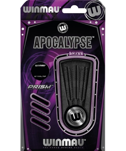 Smiginio strėlytės Winmau: Winmau Apocalypse žalvarinės strėlės su juoda danga