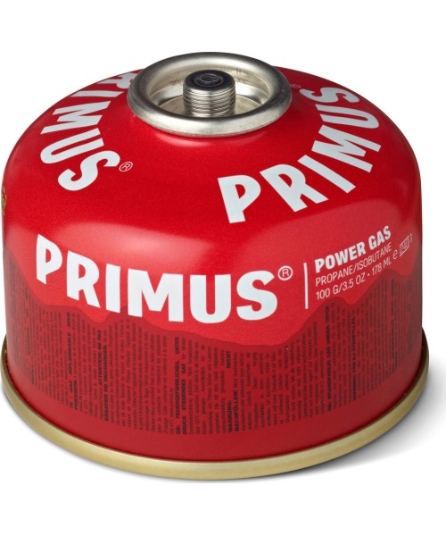 Cookers and Accessories Primus: Dujų balionėlis Primus Self-Sealing, 100g, raudonas