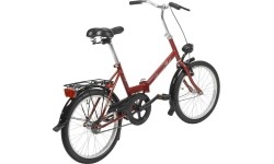 Dviračiai jaunimui ir suaugusiems : Dviratis AZIMUT Fold 20" 2023 burgund semi-matt