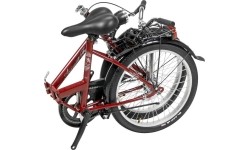 Dviračiai jaunimui ir suaugusiems : Dviratis AZIMUT Fold 20" 2023 burgund semi-matt