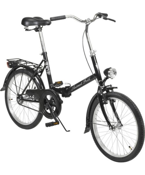 City Bikes : Dviratis AZIMUT Fold 20" 2023 black shiny