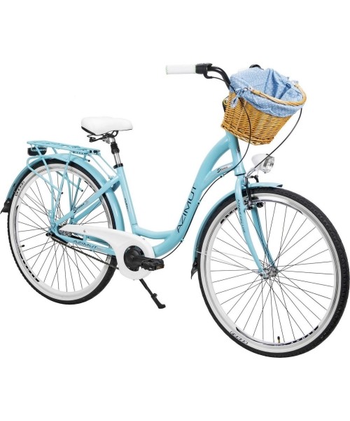 City Bikes : Dviratis AZIMUT Sarema ALU 28" 3-speed 2023 turquoise matt