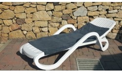 Rankšluostis BasicNature Terry, 60x120cm, pilkas