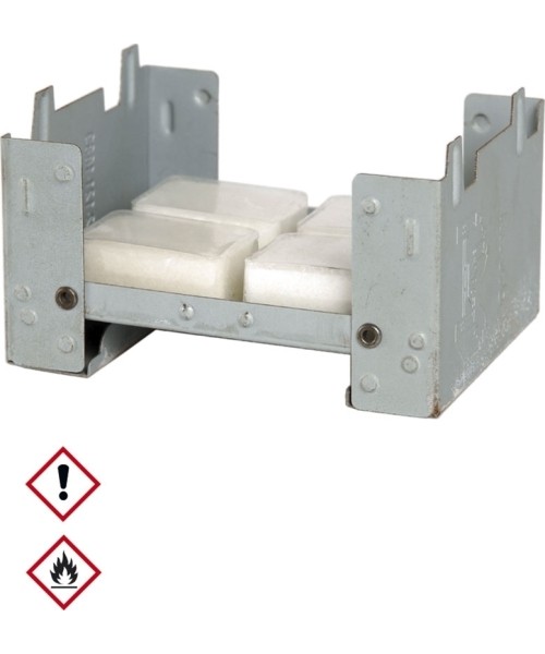 Viryklės ir jų priedai MIL-TEC: NATO MEDIUM FOLDING STOVE W.FUEL TABLETS