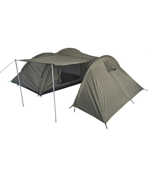 Palapinės MIL-TEC: 4-MEN TENT PLUS STORAGE SPACE