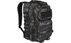 Turistinės kuprinės ir krepšiai MIL-TEC: DARK CAMO BACKPACK US ASSAULT LARGE