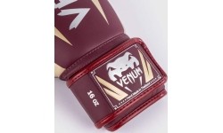 Bokso pirštinės Venum: "Venum Elite" bokso pirštinės - bordo/aukso spalvos