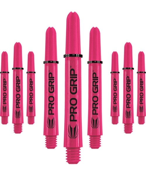 Shafts Target: Dart Shaft Target Pro Grip Pink Intermediate - 3 x 3 pakuotės