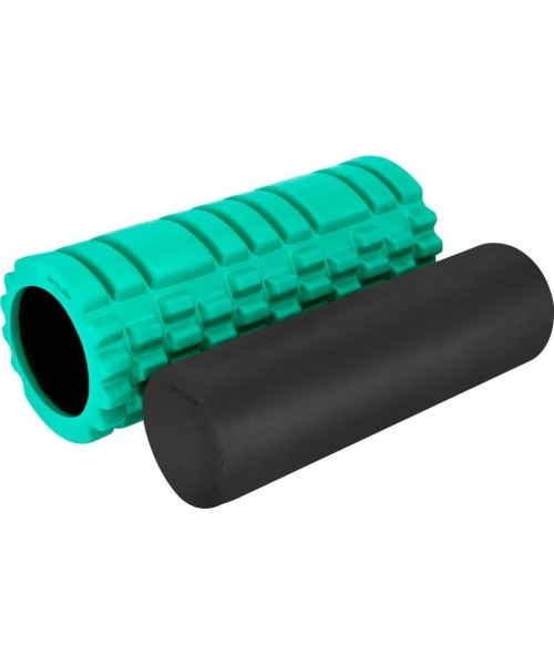 Masažiniai volai ir lazdelės Spokey: Wałek fitneso volelis 2w1 MIXROLL 33 cm