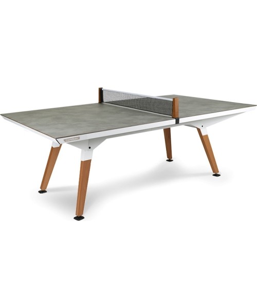 Outdoor Table Tennis Tables Cornilleau: "Play-Style Origin" vidutinis lauko stalas - baltas - medžiaginis tinklas (įeina į ko...