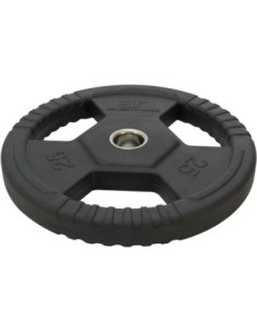 Guma dengtas svorio diskas su rankenomis Bauer Fitness Premium 25 kg AC-1497