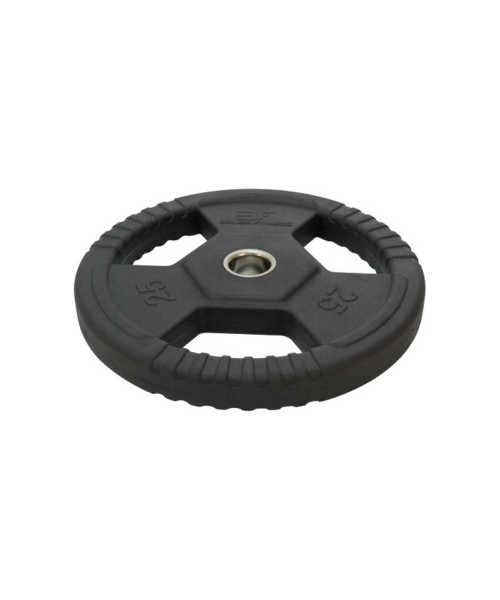 Rubber-Coated Ruberton Plates Bauer Fitness: Gumuotas svoris su rankenomis Bauer Fitness Premium 25kg (50mm)