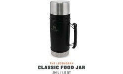 Thermoses Stanley: Termosas maistui Stanley Classic Legendary 0.94L, juodas