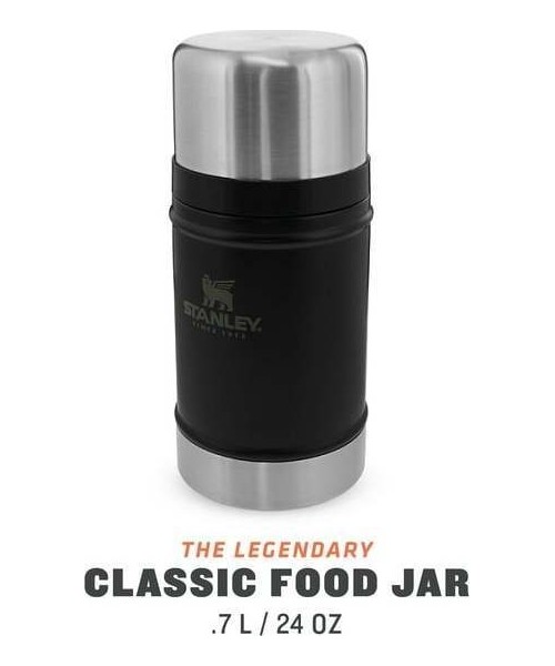 Thermoses Stanley: Termosas maistui Stanley Classic Legendary 0.7L, juodas