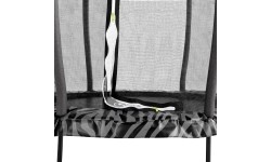 Batutas EXIT Tiggy Junior su apsauginiu tinklu ø140 cm, juodas/pilkas
