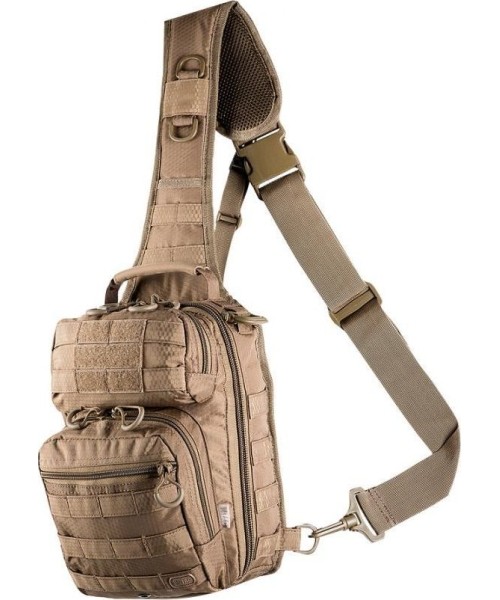 Survival Tools and Kits : "Plecak M-Tac Urban Line City Hunter" šešiakampis krepšys coyote