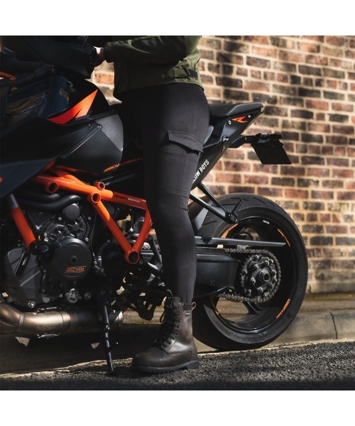 Women’s Motorcycle Leggings Oxford Super Cargo Black