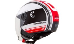 Motorcycle Helmet Cassida Handy Metropolis Black/White/Red
