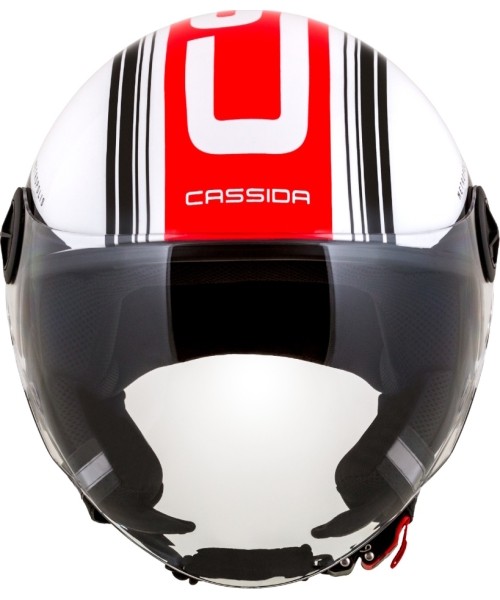 Motorcycle Helmet Cassida Handy Metropolis Black/White/Red