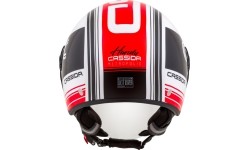 Motorcycle Helmet Cassida Handy Metropolis Black/White/Red