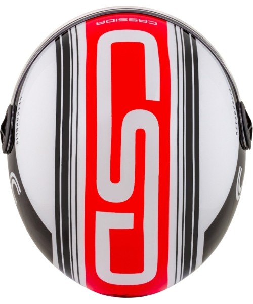 Motorcycle Helmet Cassida Handy Metropolis Black/White/Red