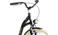 Dviračiai jaunimui ir suaugusiems : Dviratis AZIMUT City Lux 28" 2023 black-cream