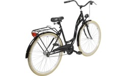 Dviračiai jaunimui ir suaugusiems : Dviratis AZIMUT City Lux 28" 2023 black-cream