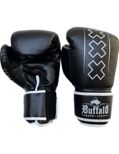 Buffalo Outrage bokso pirštinės, juodai baltos, 14oz