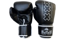 Boxing Gloves Buffalo: "Buffalo Outrage" bokso pirštinės juoda ir balta 14oz