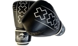 Boxing Gloves Buffalo: "Buffalo Outrage" bokso pirštinės juoda ir balta 14oz