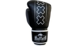 Boxing Gloves Buffalo: "Buffalo Outrage" bokso pirštinės juoda ir balta 14oz