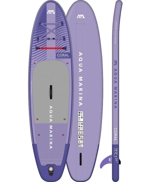 SUP Jobe Aqua Marina: Aqua Marina Coral 2023 (Night Fade) - Advanced ALL - Around iSUP 310 x 78 x 12cm