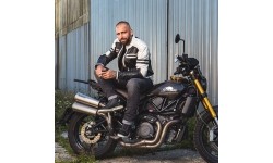 Men's Motorcycle Jeans W-TEC: Vyriškos motociklininko kelnės W-TEC Kancelor