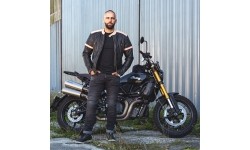 Men's Motorcycle Jeans W-TEC: Vyriškos motociklininko kelnės W-TEC Kancelor