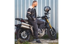 Men's Motorcycle Jeans W-TEC: Vyriškos motociklininko kelnės W-TEC Kancelor