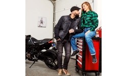 Men's Motorcycle Jeans W-TEC: Vyriškos motociklininko kelnės W-TEC Kancelor