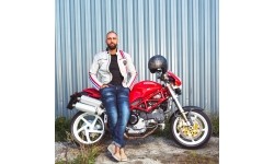 Vyriški motociklininko džinsai W-TEC: Vyriški motociklininko džinsai W-TEC Feeldy