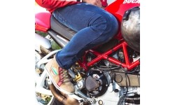 Vyriški motociklininko džinsai W-TEC: Vyriški motociklininko džinsai W-TEC Feeldy