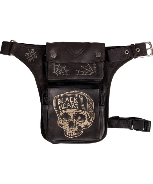 Thigh Bags W-TEC Black Heart: Motorcycle Thigh Bag W-TEC Black Heart Garage Built
