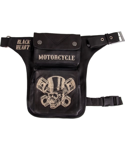 Thigh Bags W-TEC Black Heart: Motorcycle Thigh Bag W-TEC Black Heart Gentleman
