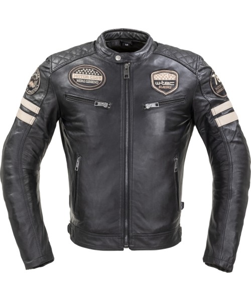 W-TEC: Vyriška moto striukė Jacket W-TEC Milano odinė